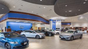 buerkle honda showroom of cars