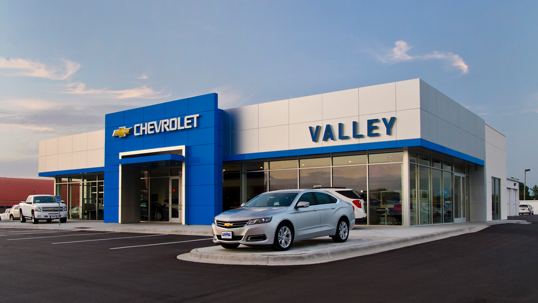 Exterior photo of Valley Chevrolet of Hastings with general contracting by Langer Construction